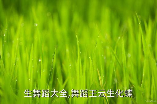 王云生舞蹈大全,舞蹈王云生化蝶