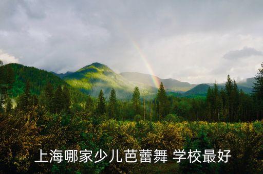  上海哪家少儿芭蕾舞 学校最好