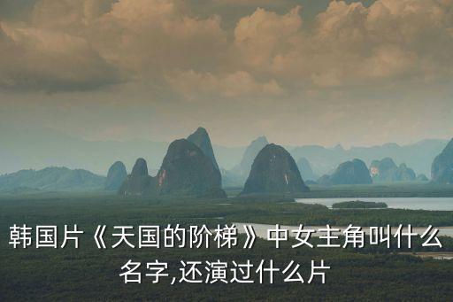 韩国片《天国的阶梯》中女主角叫什么名字,还演过什么片