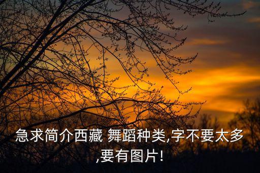 急求简介西藏 舞蹈种类,字不要太多,要有图片!