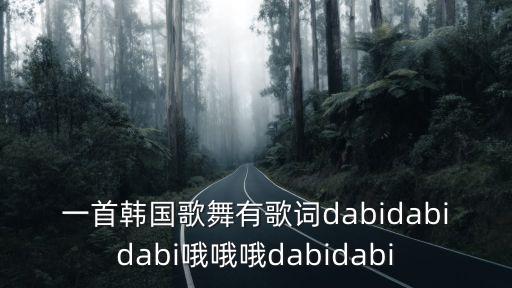 一首韩国歌舞有歌词dabidabidabi哦哦哦dabidabi