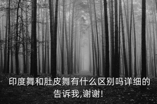  印度舞和肚皮舞有什么区别吗详细的告诉我,谢谢!