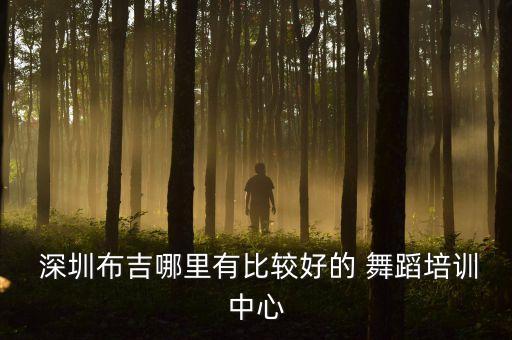  深圳布吉哪里有比较好的 舞蹈培训中心