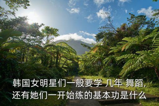 韩国女明星们一般要学 几年 舞蹈,还有她们一开始练的基本功是什么