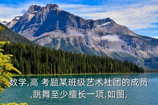 数学,高 考题某班级艺术社团的成员,跳舞至少擅长一项,如图,