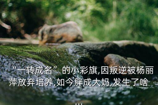 “一转成名”的小彩旗,因叛逆被杨丽萍放弃培养,如今胖成大妈,发生了啥...