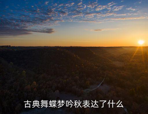 古典舞蝶梦吟秋表达了什么