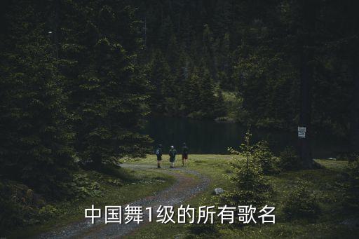 中国舞1级的所有歌名