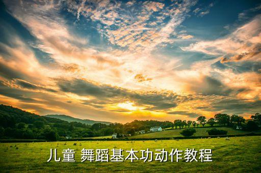 儿童 舞蹈基本功动作教程