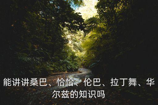 能讲讲桑巴、恰恰、伦巴、拉丁舞、华尔兹的知识吗