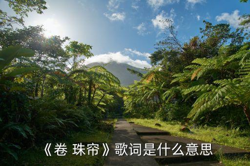 卷珠帘舞蹈介绍,徐晨蕾卷珠帘舞蹈教学