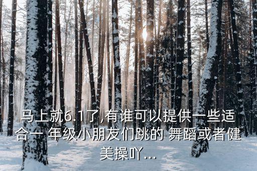 马上就6.1了,有谁可以提供一些适合一 年级小朋友们跳的 舞蹈或者健美操吖...