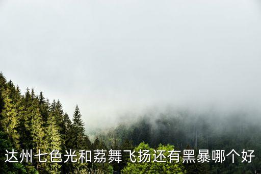 达州七色光和荔舞飞扬还有黑暴哪个好