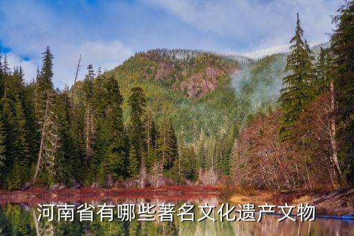 河南省有哪些著名文化遗产文物