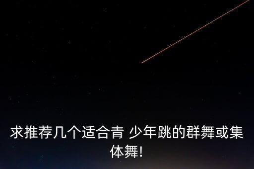 求推荐几个适合青 少年跳的群舞或集体舞!