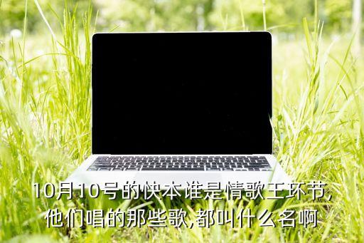 10月10号的快本谁是情歌王环节,他们唱的那些歌,都叫什么名啊