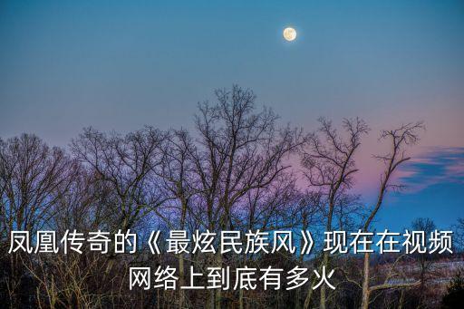 凤凰传奇的《最炫民族风》现在在视频网络上到底有多火