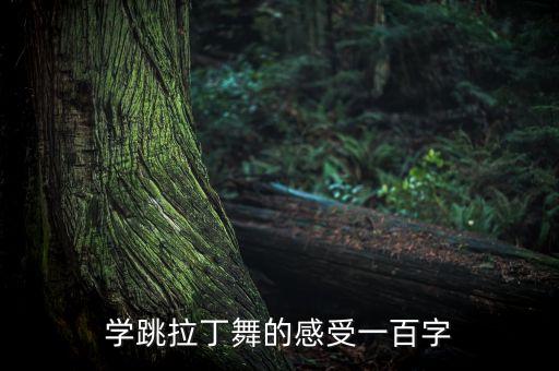 学跳拉丁舞的感受一百字