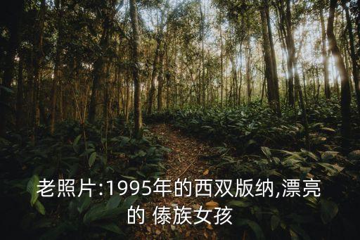 老照片:1995年的西双版纳,漂亮的 傣族女孩