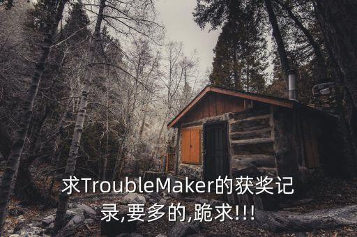 求TroubleMaker的获奖记录,要多的,跪求!!!
