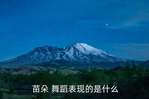苗朵独舞舞蹈视频优酷