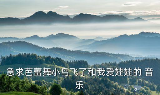 急求芭蕾舞小鸟飞了和我爱娃娃的 音乐