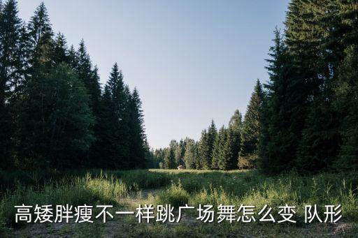 高矮胖瘦不一样跳广场舞怎么变 队形