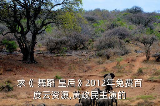 求《 舞蹈 皇后》2012年免费百度云资源,黄政民主演的