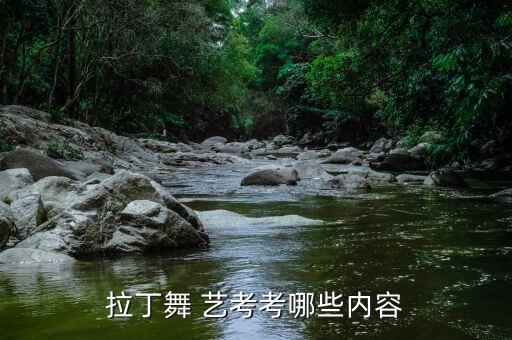 拉丁舞 艺考考哪些内容