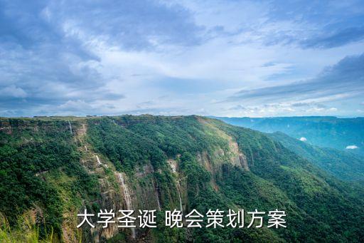 大学圣诞 晚会策划方案