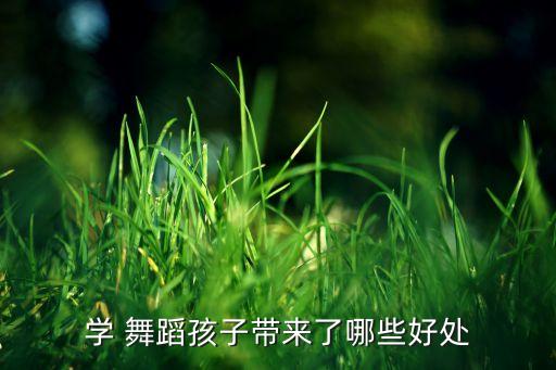 学 舞蹈孩子带来了哪些好处
