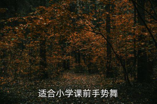 适合小学课前手势舞