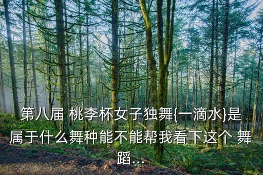 桃李杯花之语舞蹈解析,蝶儿舞蹈桃李杯解析