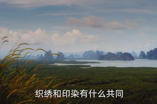  织绣和印染有什么共同