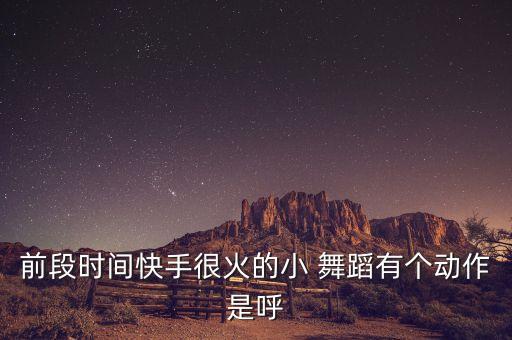 前段时间快手很火的小 舞蹈有个动作是呼