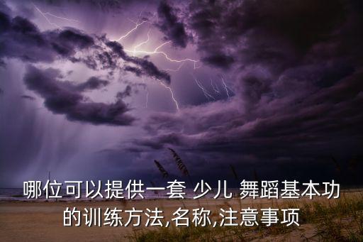 哪位可以提供一套 少儿 舞蹈基本功的训练方法,名称,注意事项