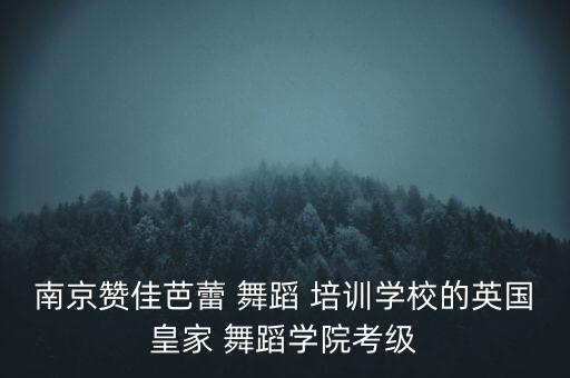 南京赞佳芭蕾 舞蹈 培训学校的英国皇家 舞蹈学院考级