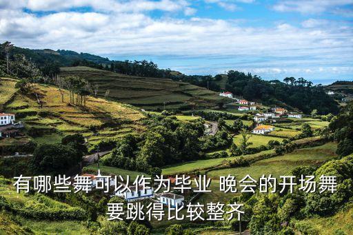 有哪些舞可以作为毕业 晚会的开场舞要跳得比较整齐