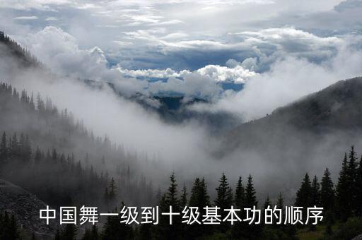 中国舞一级到十级基本功的顺序