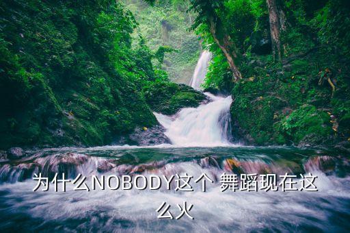 为什么NOBODY这个 舞蹈现在这么火