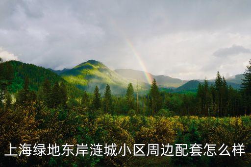 上海绿地东岸涟城小区周边配套怎么样