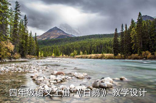 四年级语文上册:《白鹅》 教学设计