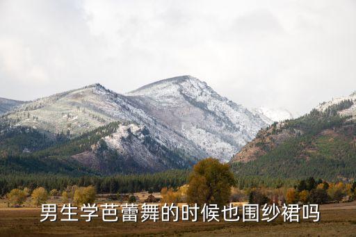  男生学芭蕾舞的时候也围纱裙吗