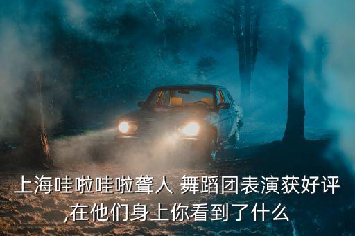 上海哇啦哇啦聋人 舞蹈团表演获好评,在他们身上你看到了什么