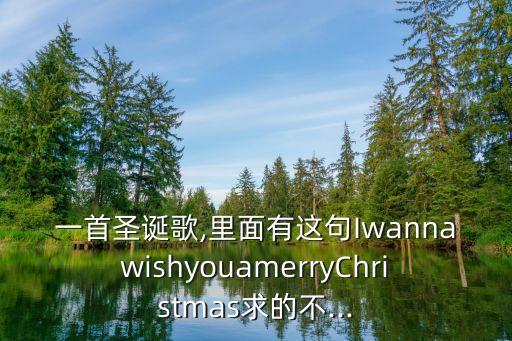 一首圣诞歌,里面有这句IwannawishyouamerryChristmas求的不...