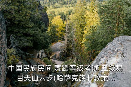 中国民族民间 舞蹈等级考试 五级舞目天山云步(哈萨克族】教案...