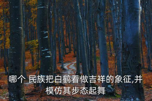 哪个 民族把白鹤看做吉祥的象征,并模仿其步态起舞