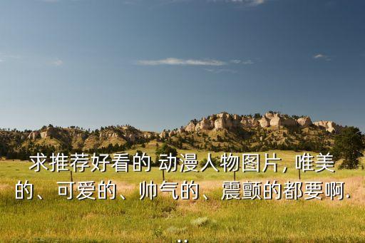 求推荐好看的 动漫人物图片, 唯美的、可爱的、帅气的、震颤的都要啊...