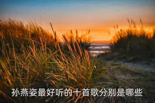 孙燕姿最好听的十首歌分别是哪些