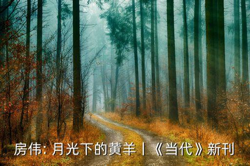 房伟: 月光下的黄羊丨《当代》新刊